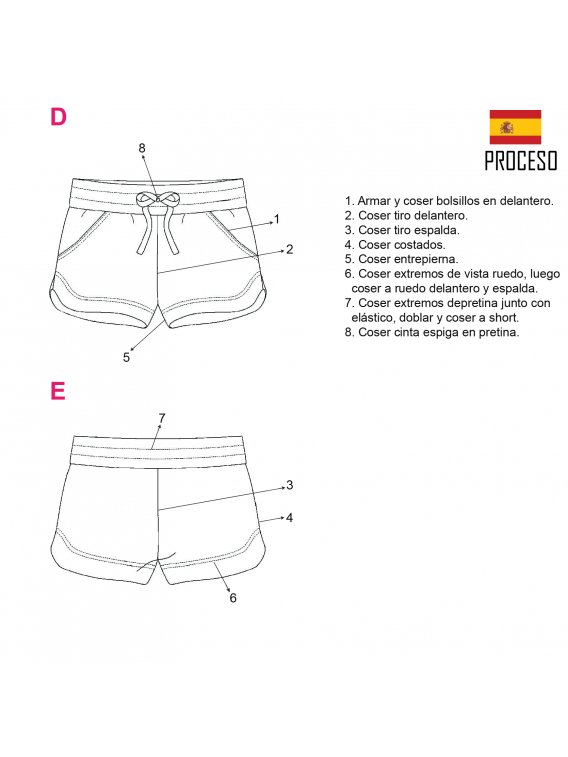 SHORT EN PUNTO NIÑA 1101