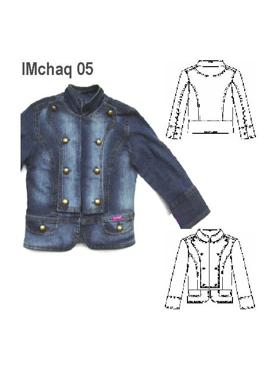 CHAQUETA MILITAR , CUELLO MAO, 