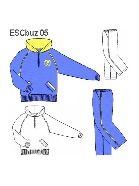 BUZO CIERRE Y GORRO UNISEX.