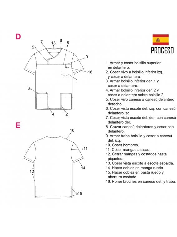 CAMISA SANITARIA HOMBRE RT 2104