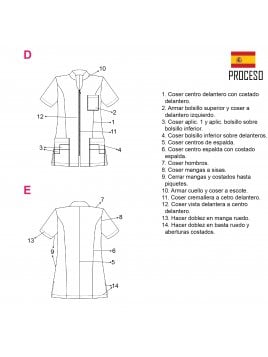 CHAQUETA SANITARIA MUJER 2105