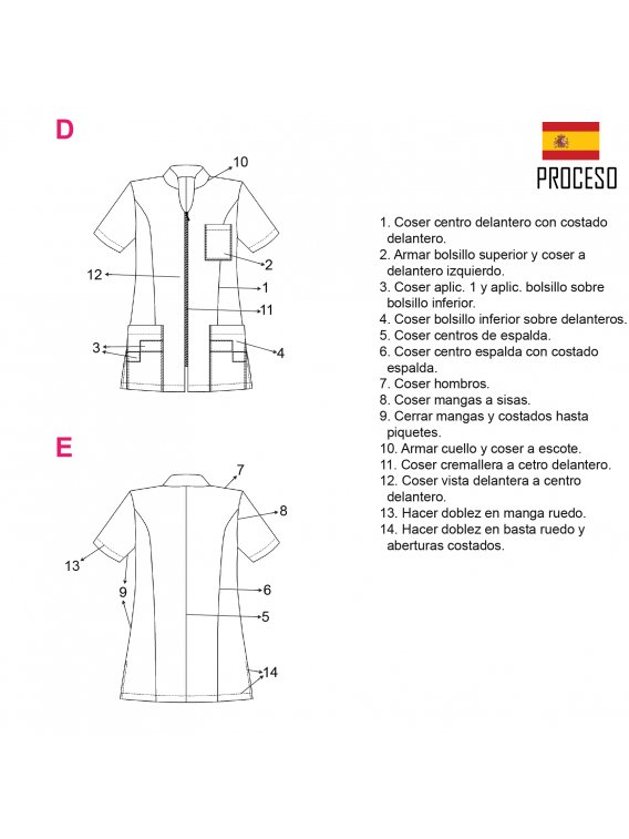 CHAQUETA SANITARIA MUJER 2105