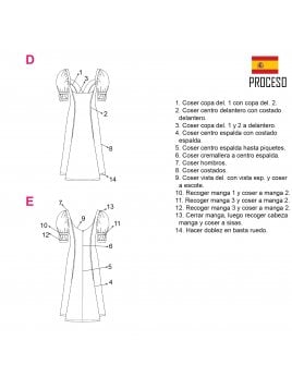 VESTIDO EVASE MUJER 2103