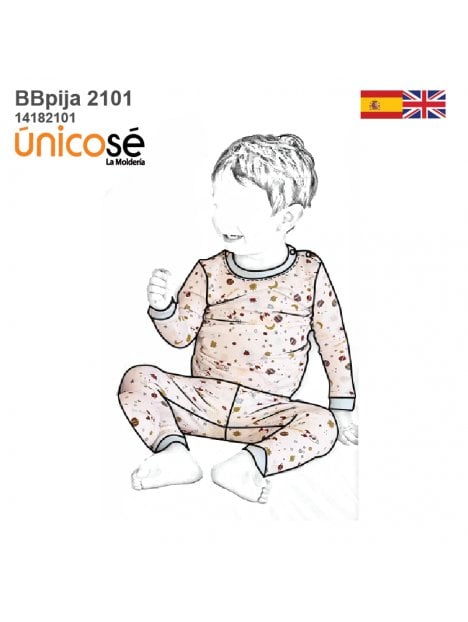 PIJAMA 2 PIEZAS BEBE 2101