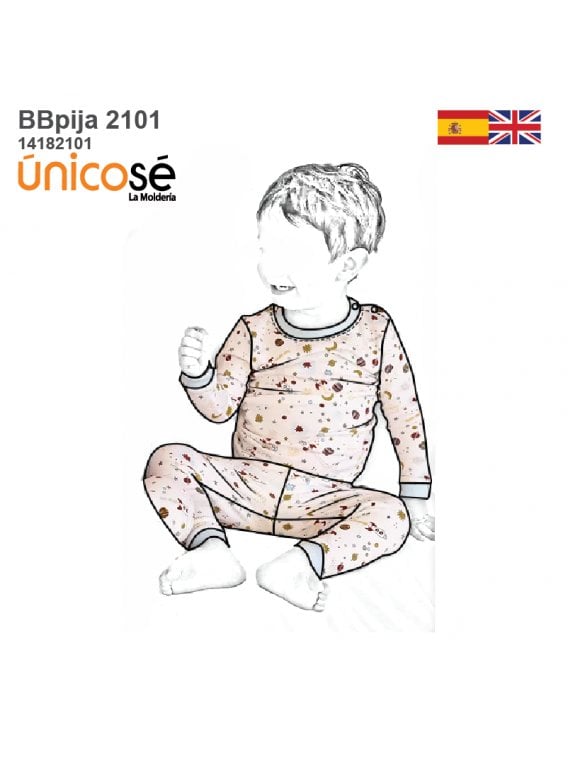 PIJAMA 2 PIEZAS BEBE 2101