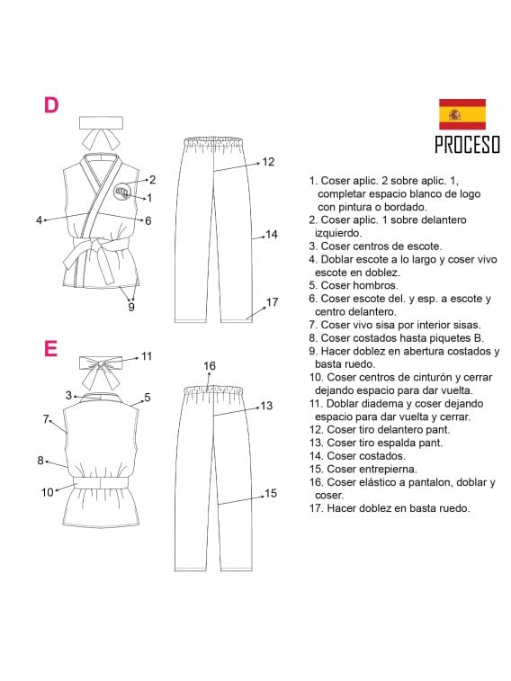 DISFRAZ KARATE D 2102