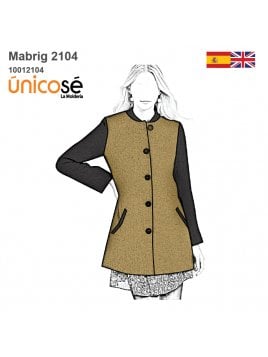 ABRIGO CORTE RECTO MUJER 2104