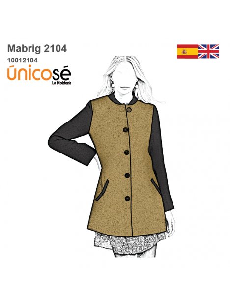 ABRIGO CORTE RECTO MUJER 2104