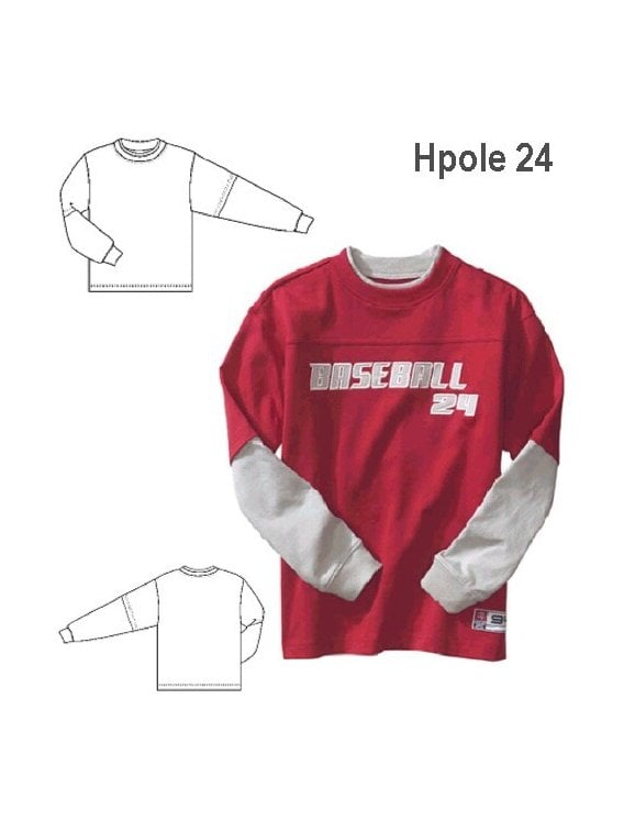 POLERA DOBLE MANGA HOMBRE