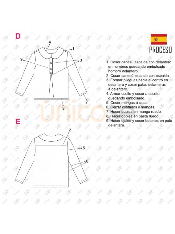 CAMISA CUELLO BEBE NIÑO 2101