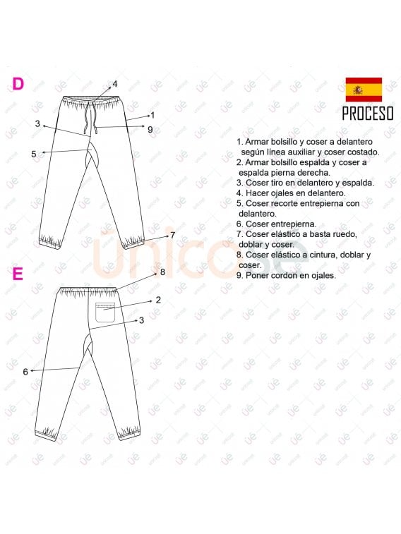 PANTALON SIN COSTURA HOMBRE 2102
