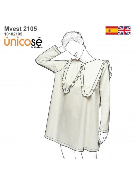 VESTIDO CORTO MUJER 2105
