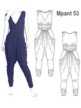 ENTERITO MODA BOLSILLOS MUJER, PRETINA A