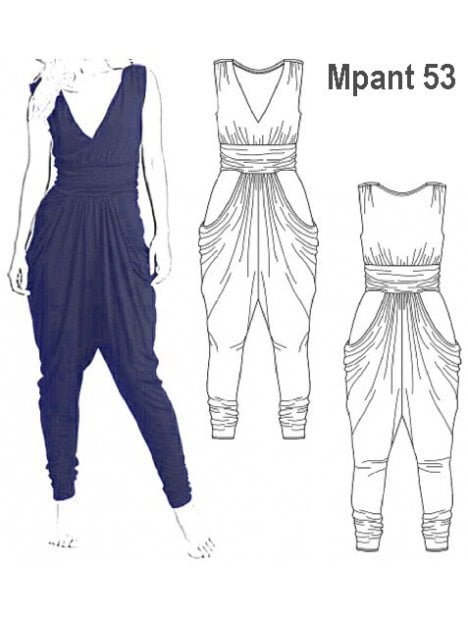 ENTERITO MODA BOLSILLOS MUJER, PRETINA A