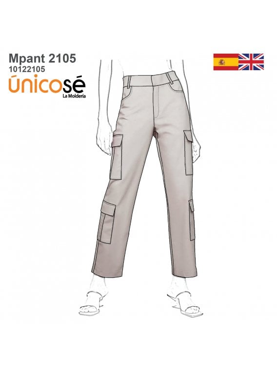 PANTALON CARGO MUJER 2105
