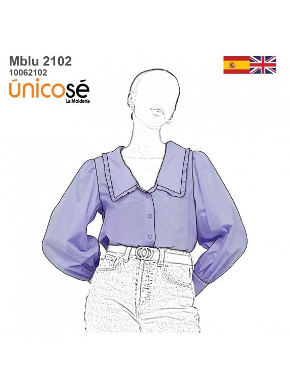 BLUSA CUELLO BEBE MUJER 2102