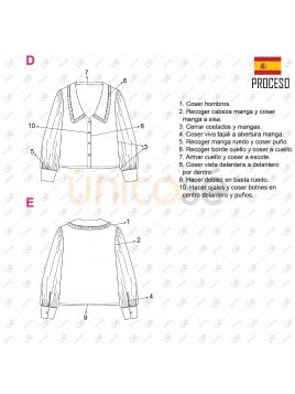 BLUSA CUELLO BEBE MUJER 2102