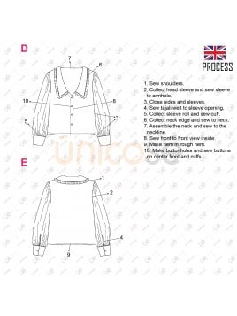 BLUSA CUELLO BEBE MUJER 2102