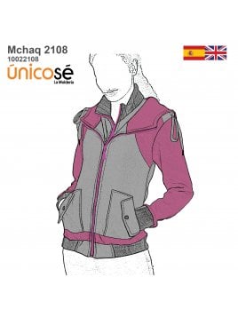 CHAQUETA DOBLE CIERRE MUJER 2108