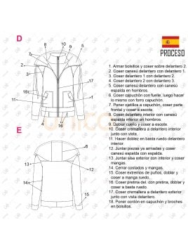 CHAQUETA DOBLE CIERRE MUJER 2108