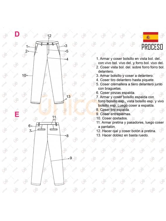 PANTALON CHINO HOMBRE 1605