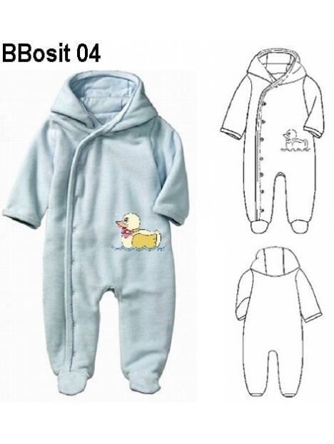 OSITO CAPUCHON BEBE, ABERTURA DIAGONAL E