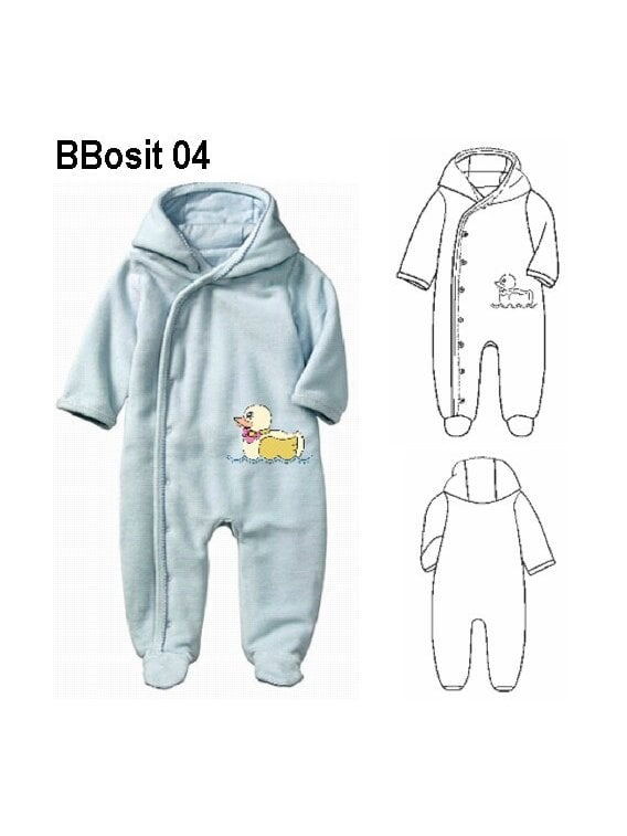 OSITO CAPUCHON BEBE, ABERTURA DIAGONAL E