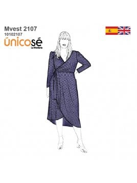 VESTIDO CRUZADO MUJER 2107