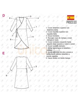 VESTIDO CRUZADO MUJER 2107