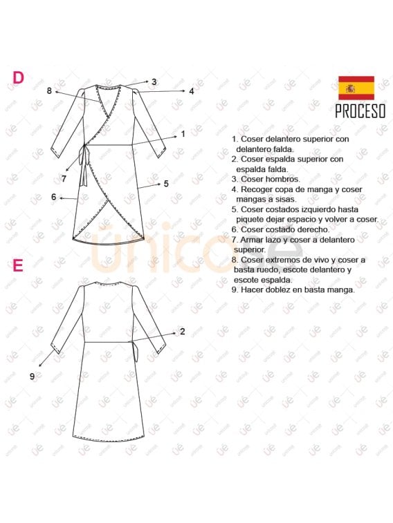 VESTIDO CRUZADO MUJER 2107