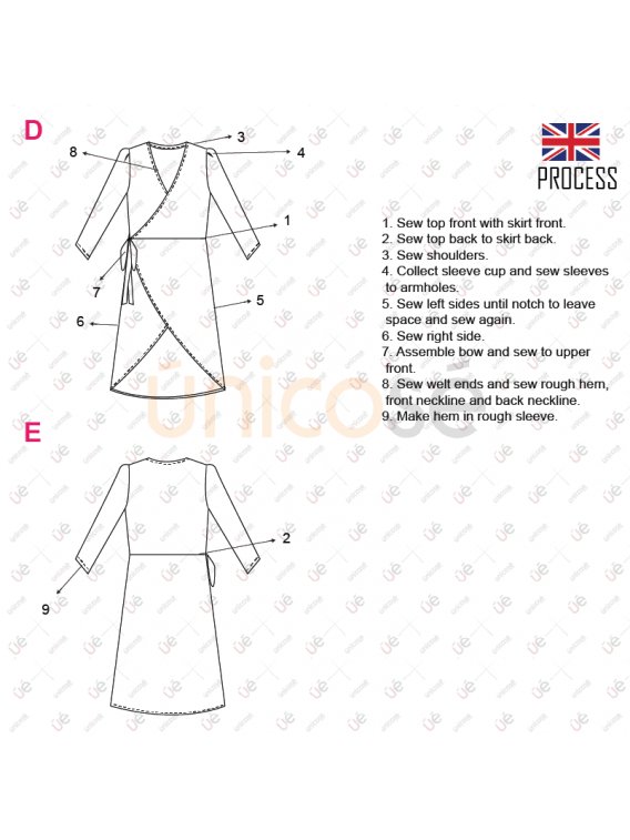 VESTIDO CRUZADO MUJER 2107