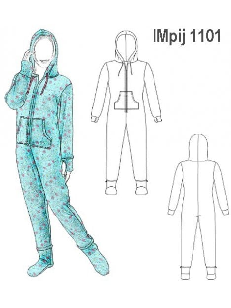 PIJAMA ENTERITO NIÑA 1101