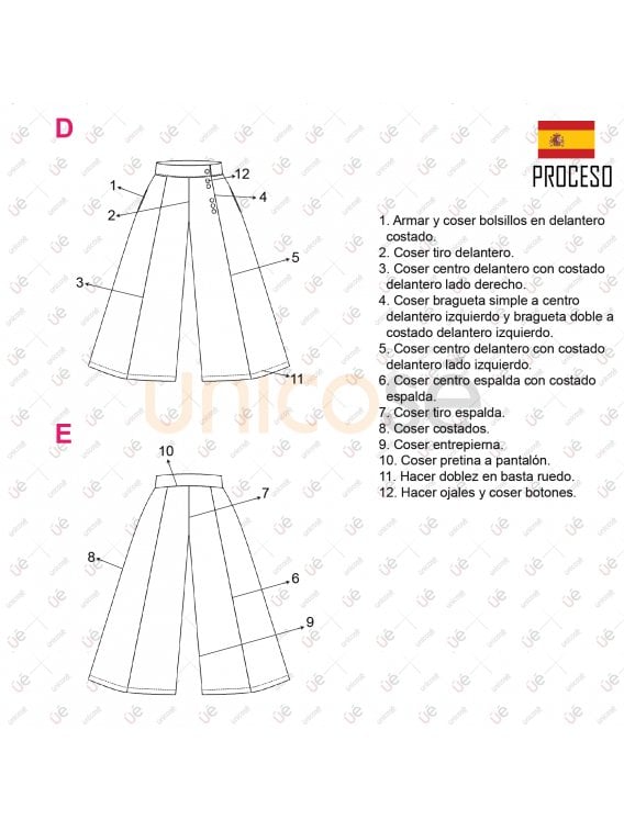 PANTALON CULOTTE MUJER 2107