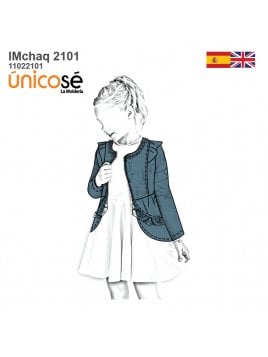 CHAQUETA CON VOLADOS NIÑA 2101