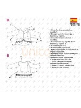 CHAQUETA CON VOLADOS NIÑA 2101