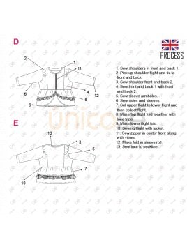 CHAQUETA CON VOLADOS NIÑA 2101