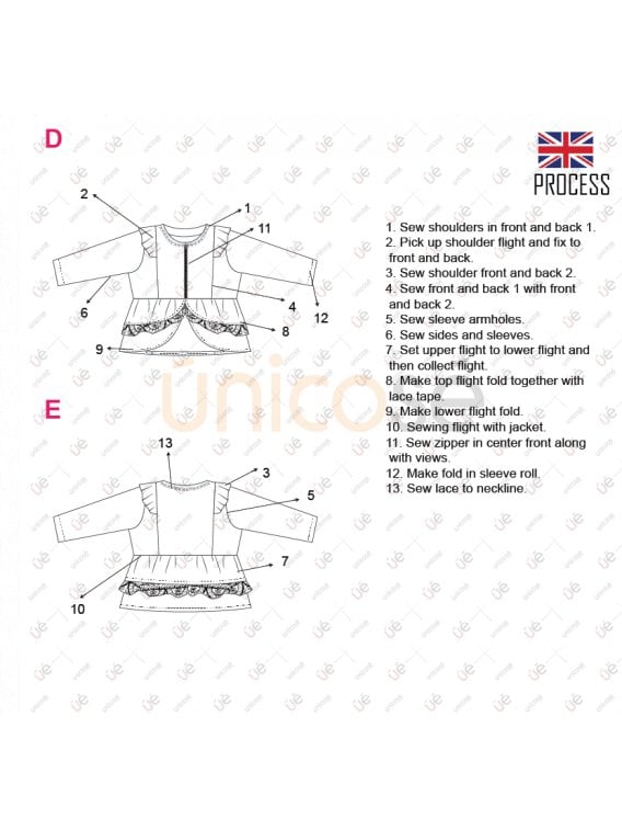 CHAQUETA CON VOLADOS NIÑA 2101