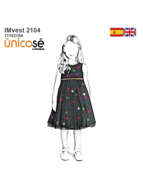 VESTIDO IMPERIO NIÑA 2104