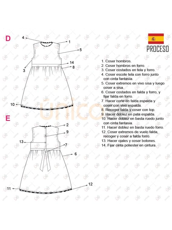 VESTIDO IMPERIO NIÑA 2104
