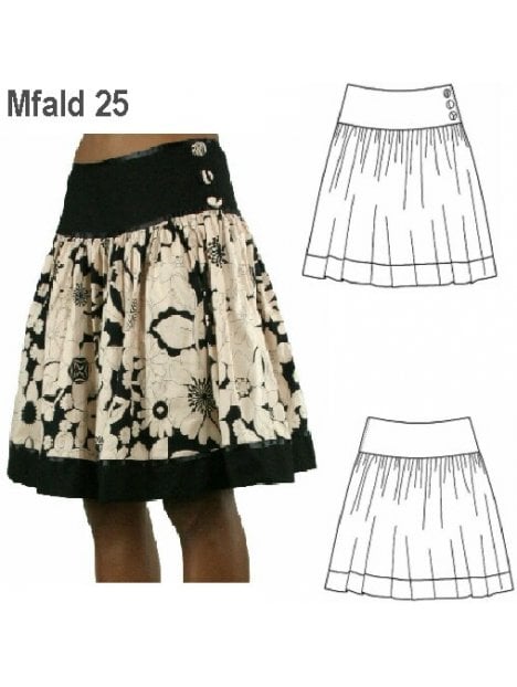 FALDA REBECA APLICACION MUJER, CORTE REB