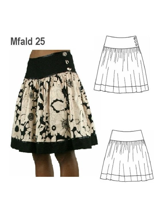 FALDA REBECA APLICACION MUJER, CORTE REB