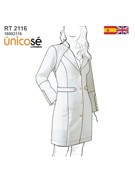 DELANTAL MEDICO MUJER RT 2116