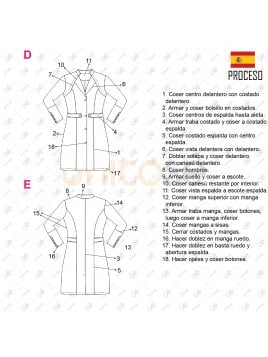 DELANTAL MEDICO MUJER RT 2116