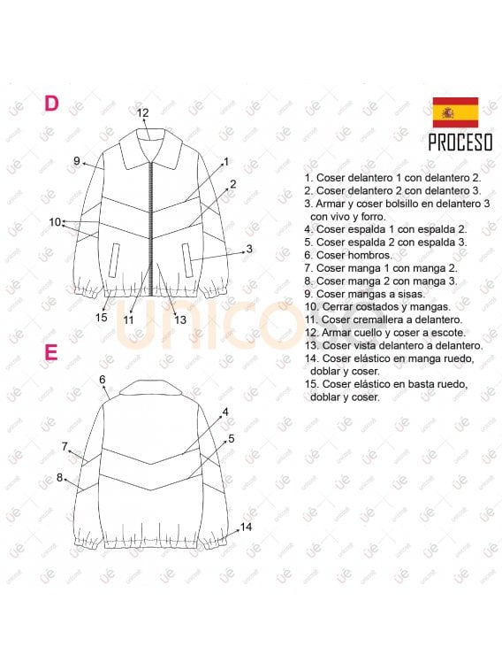 CHAQUETA TEDDY COLOR BLOCK MUJER 2111