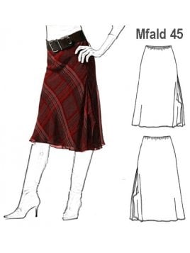 FALDA AL SESGO ELASTICO CINTURA MUJER.