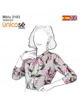 BLUSA CON CORBATA MUJER 2103