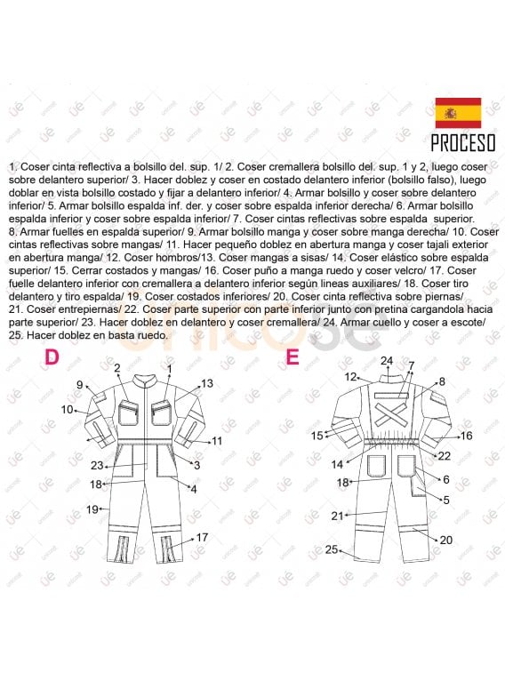 OVEROL DE TRABAJO UNISEX RT 2117