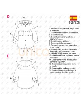 CAMISA CON GORRO NIÑA 2102