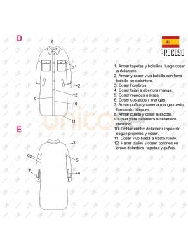 MOLDE CAMISACO MUJER 2105