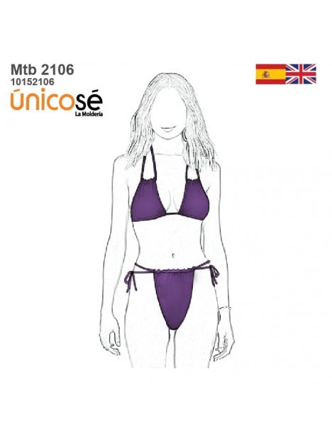 MOLDE: TRAJE DE BAÑO PIEZAS MUJER 2106